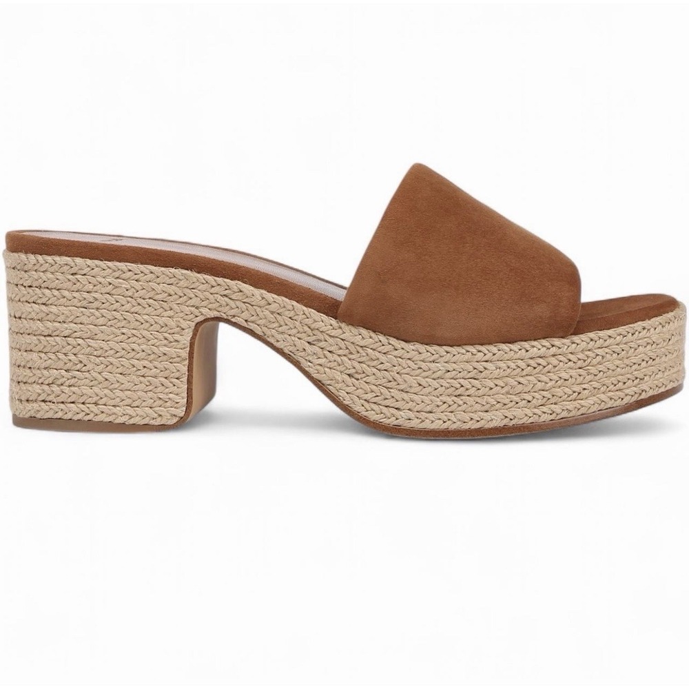 Vince Platform Brown Suede Sandals‎ - Picture 9 of 11